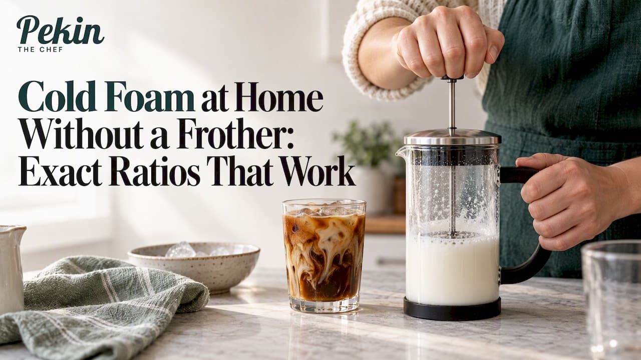 Cold Foam at Home Without a Frother: Exact Ratios That Work