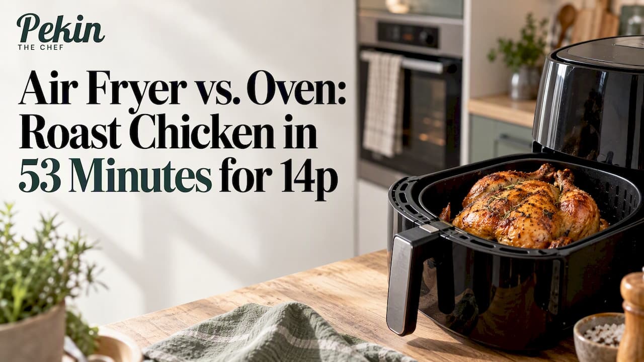 Air Fryer vs. Oven: Roast Chicken in 53 Minutes for 14p